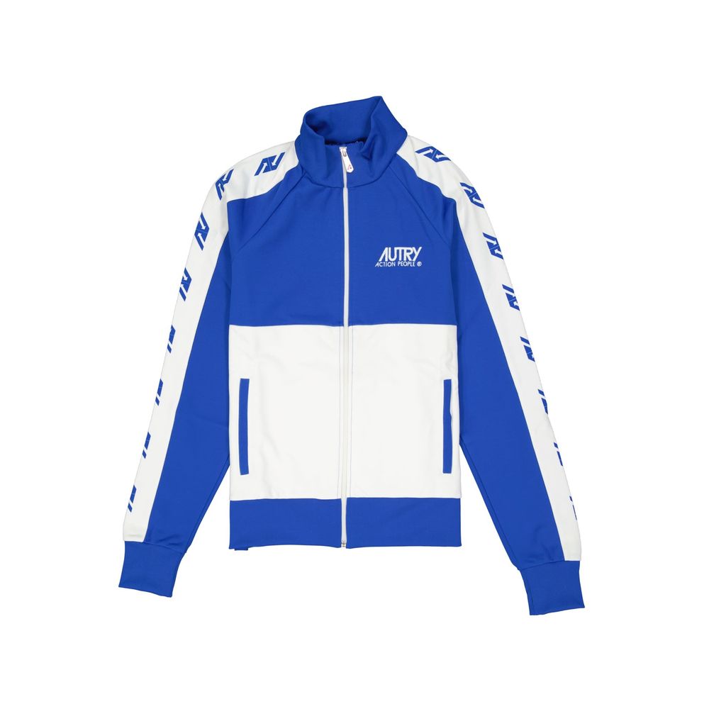 Autry Blue Cotton Full-Length Jacket